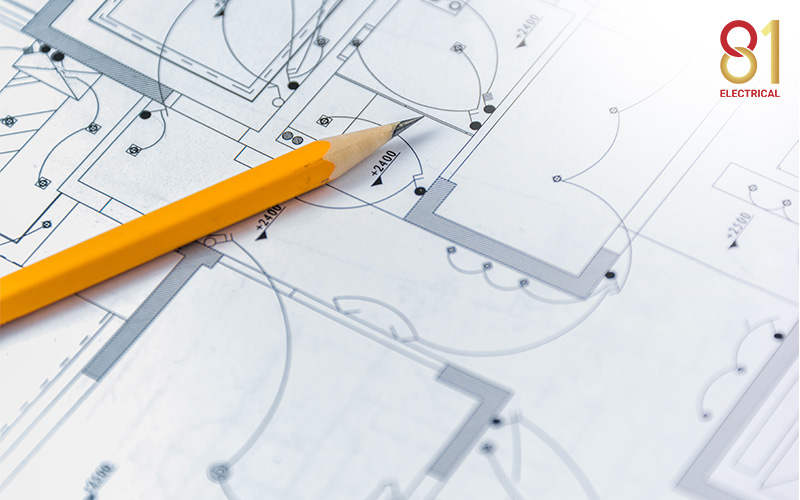 Electrical blueprints for load management planning.