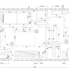 Detailed electrical wiring diagram blueprint for a building.