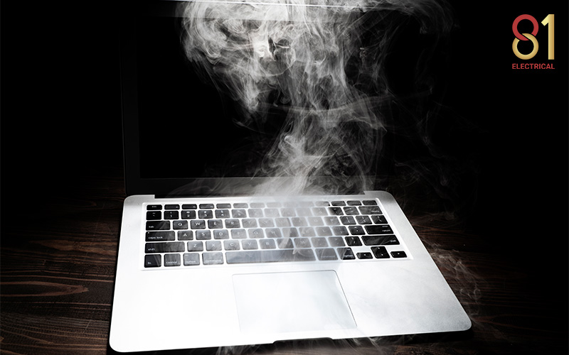 A smoldering keyword with smoke coming off it